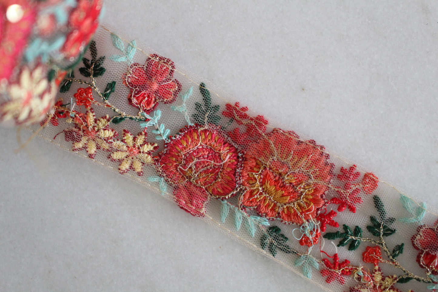 Flower Garden ( Red × Mint Green - 1 )