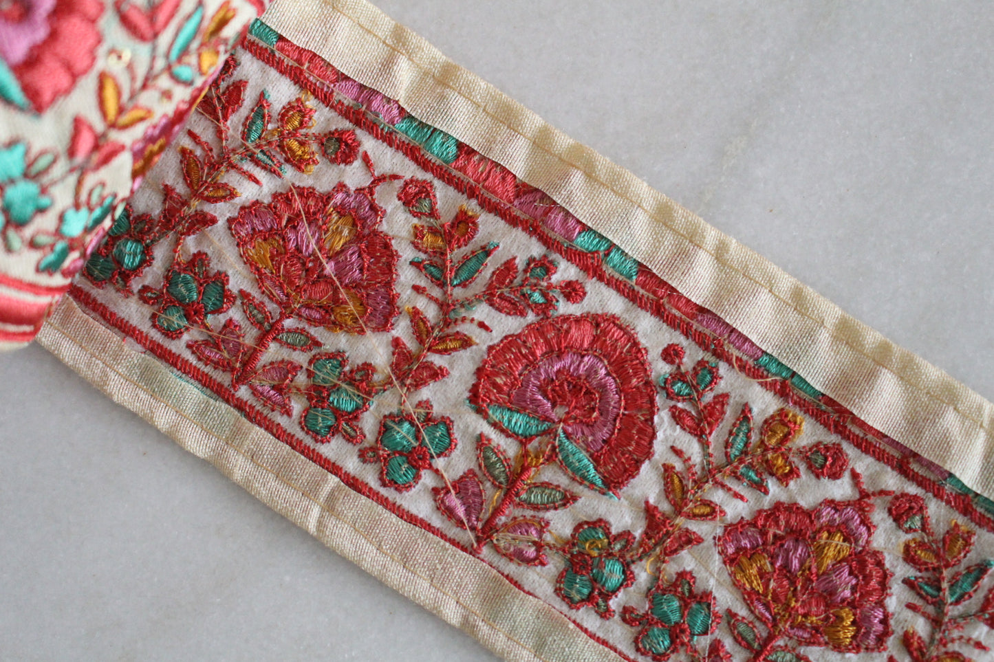 Flower Garden ( Beige × Pink Green -20422 )