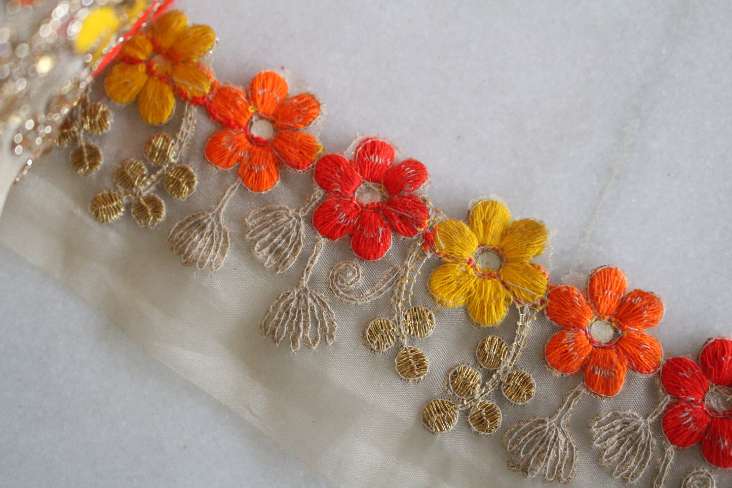 Unique Ribbon ( Gold × Yellow Orange - 22346 )