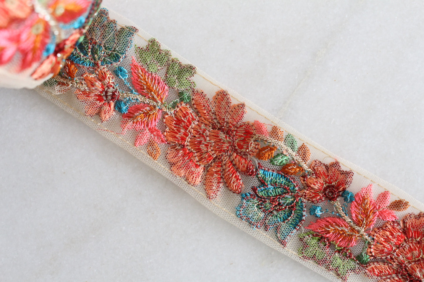 Flower Garden ( Orange × Blue - 030437 )