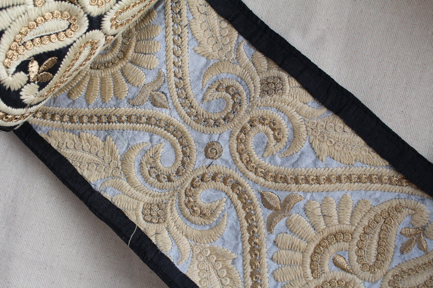 ◆Flower ( Wide Black Beige  27282042 )