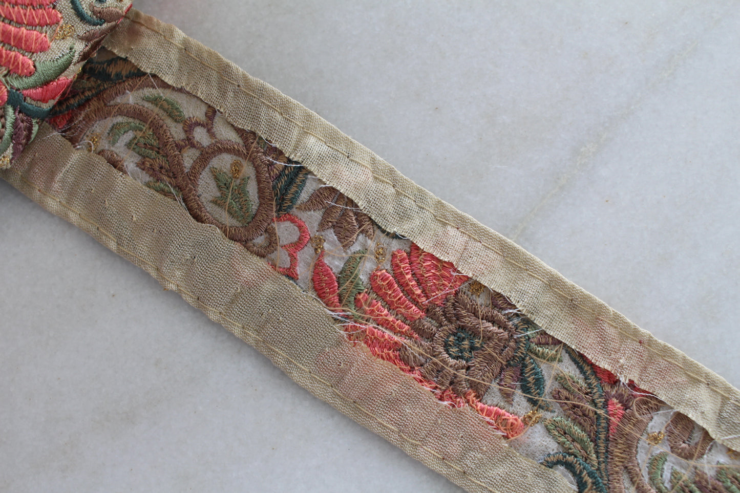 Flower Elegant ( Beige × Coral - 092306 )