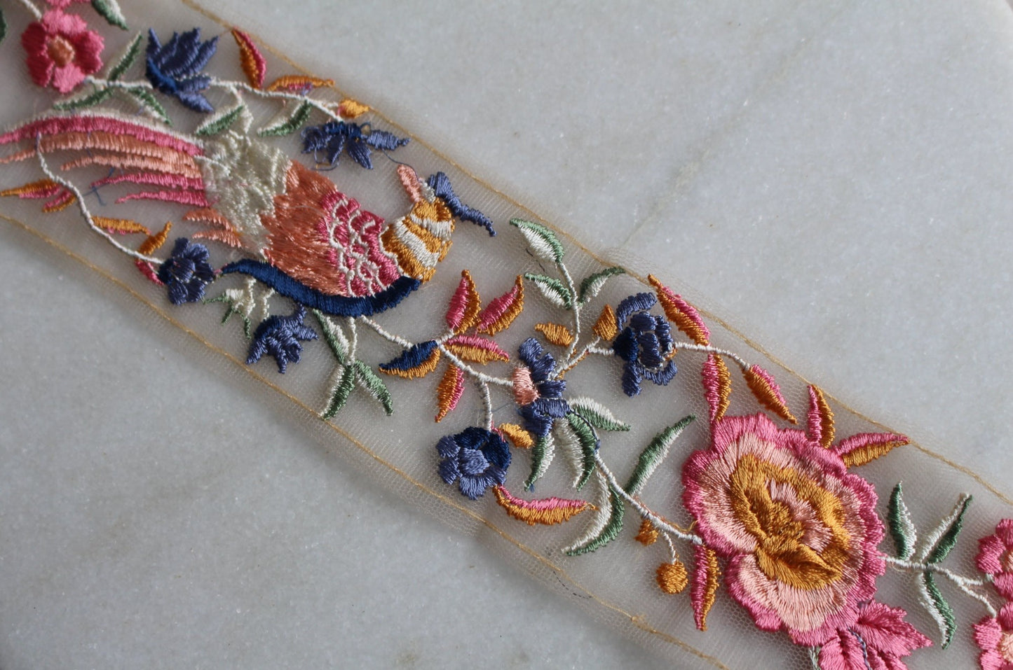 Flower Garden ( Beige × Pink Blue Birds - 224300007 )