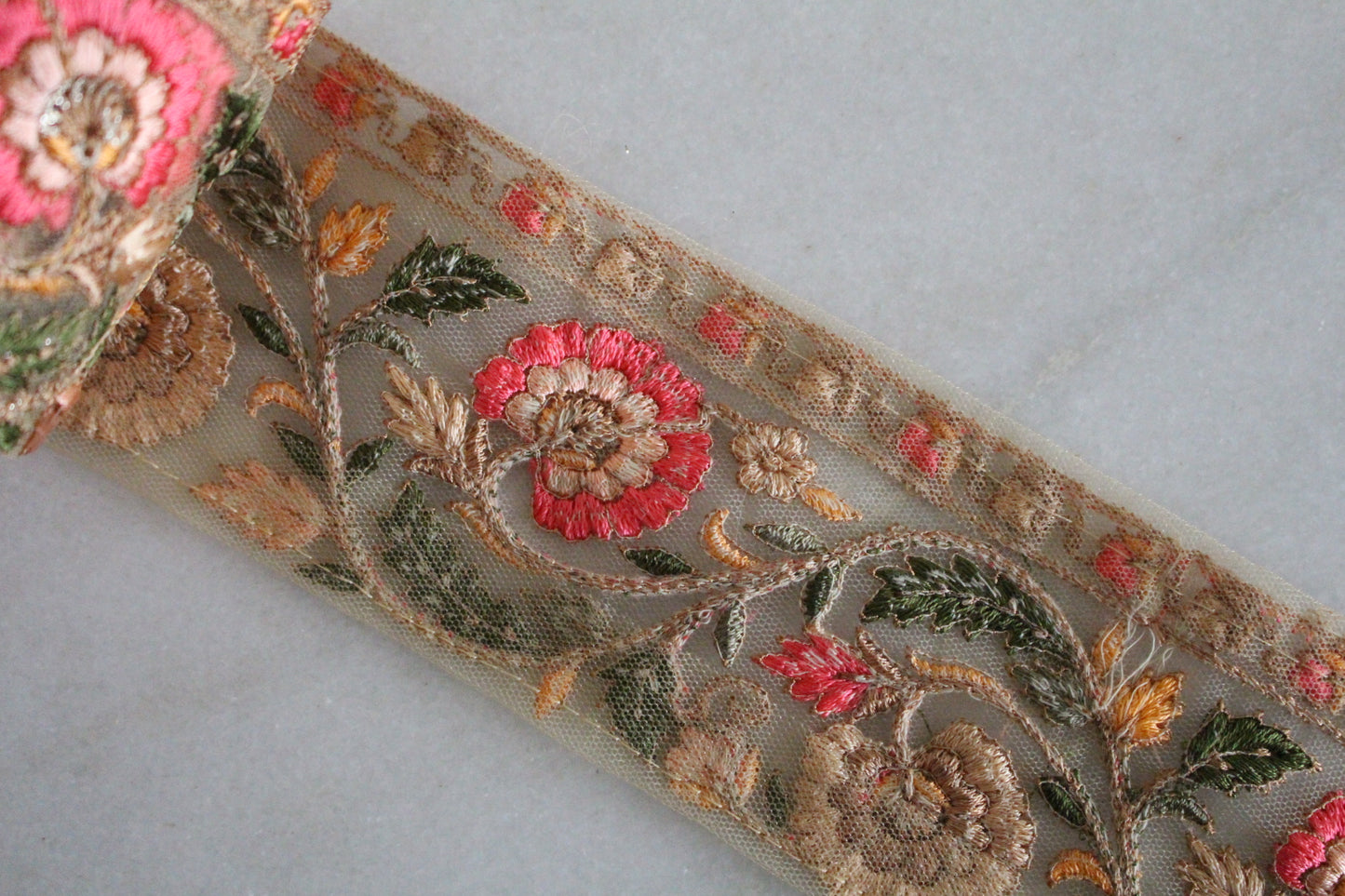 Flower Garden ( Beige× Pink - 1 )