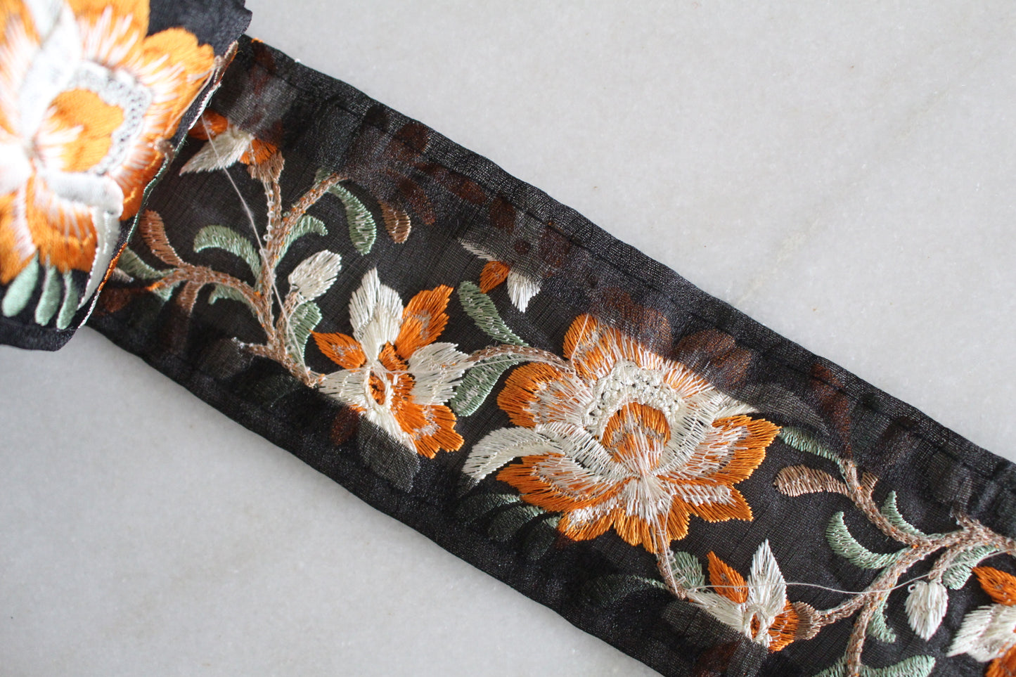 Flower Elegant ( Black × Orange - 1 )