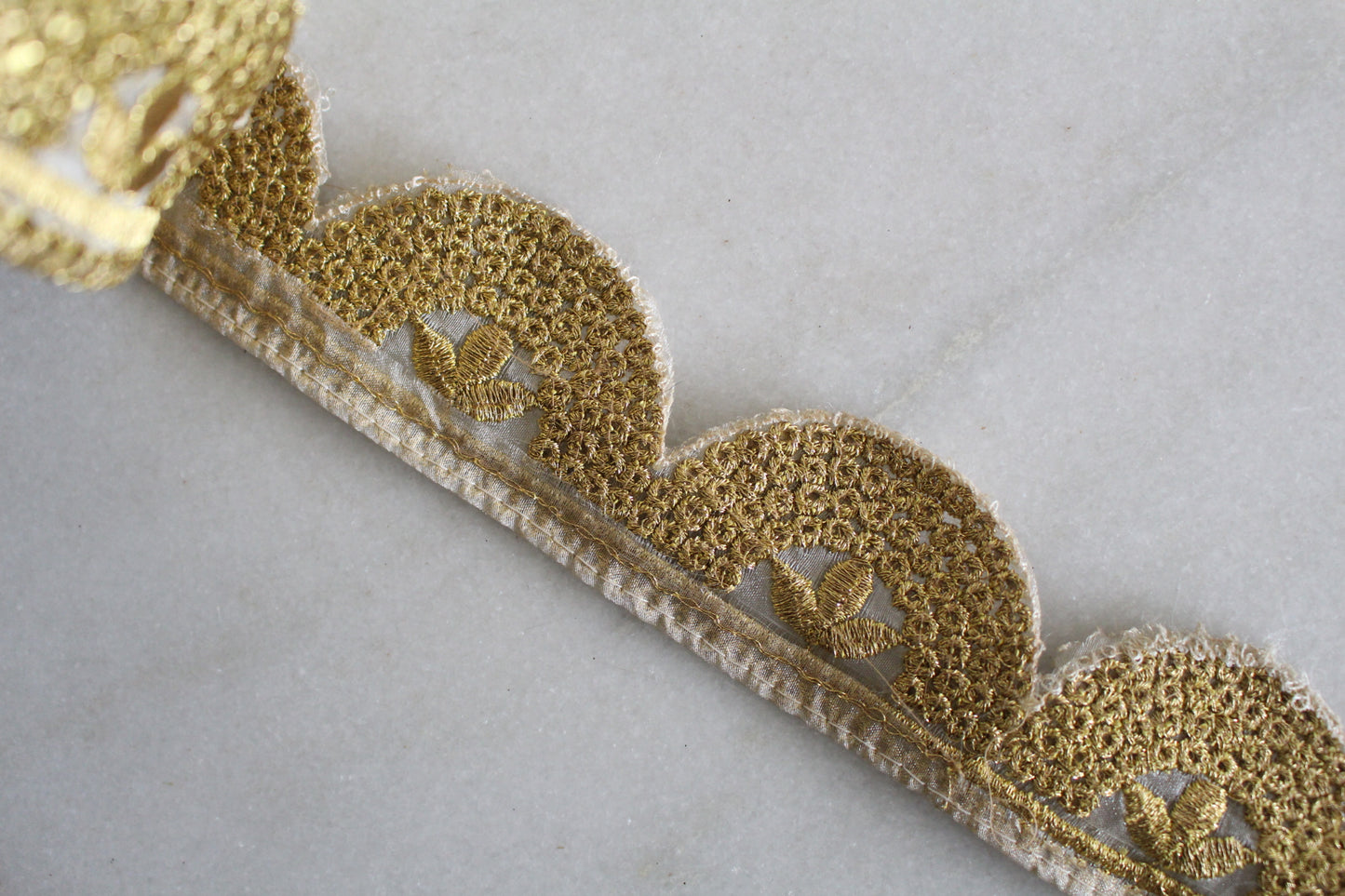 Unique Ribbon ( Gold Flower - 2 )