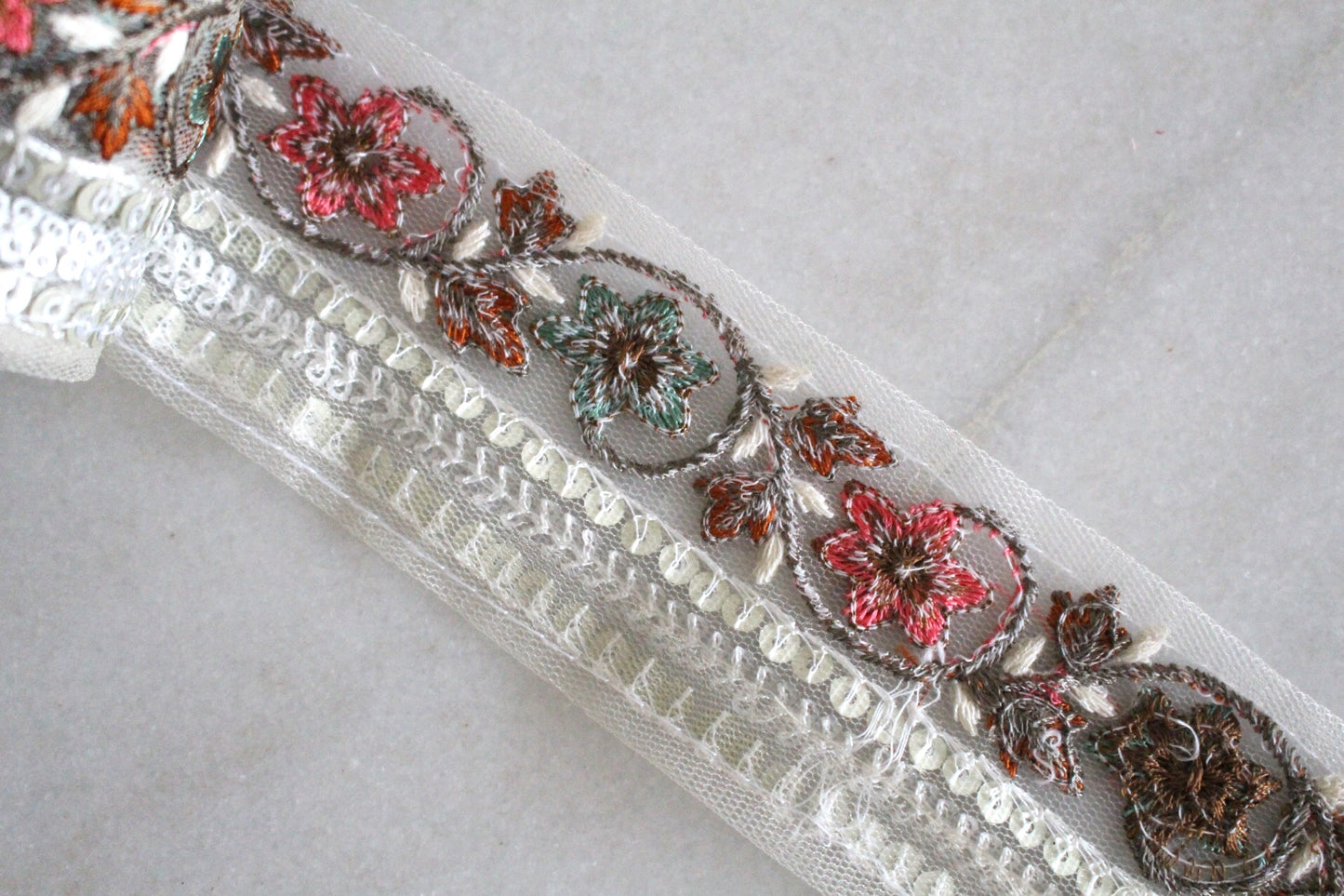 Flower Garden ( Silver × Pink Blue - 2 )