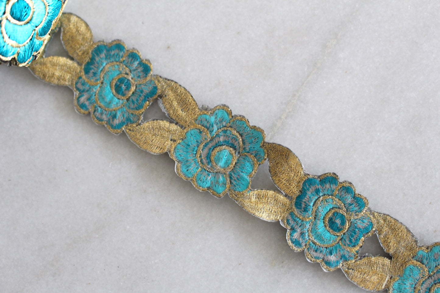 Flower ( Iron-on Blue - 11427 )