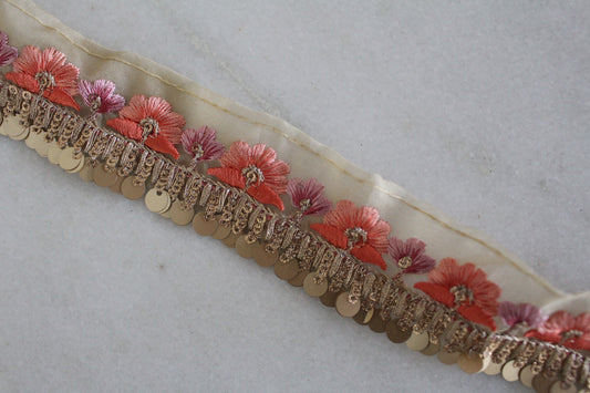 Flower Garden ( Cream × Pink - 1 )