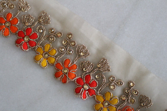 Unique Ribbon ( Gold × Yellow Orange - 22346 )