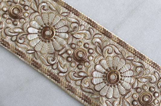 Flower ( Beige × Brown - 32607 )