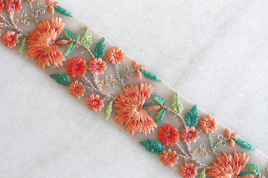 Flower Garden ( Orange - 40855 )