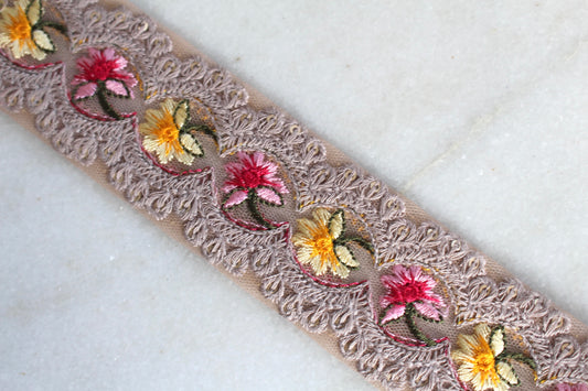 Flower Garden ( Beige × Pink Yellow - 082516 )