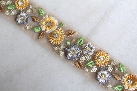 Flower Garden ( Yellow × Blue - 082554 )