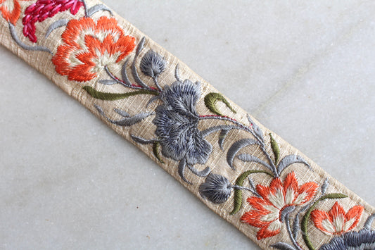 Flower Garden ( White × Blue Orange Flower - 082525 )