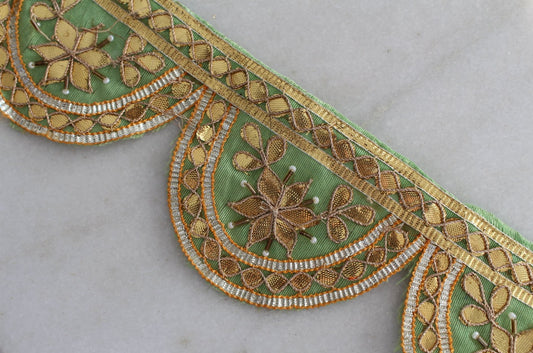 Unique Ribbon ( Gold  Green Arc - 092396 )