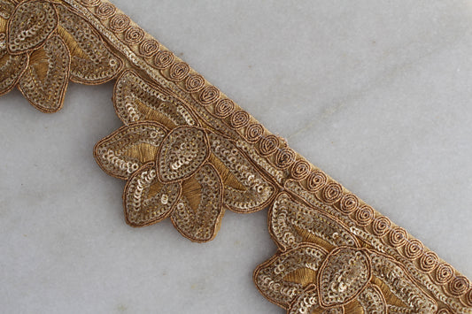 Unique Ribbon ( Gold Flower - 092393 )