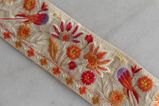 Flower Garden ( Birds White × Purple Orange - 092325 )