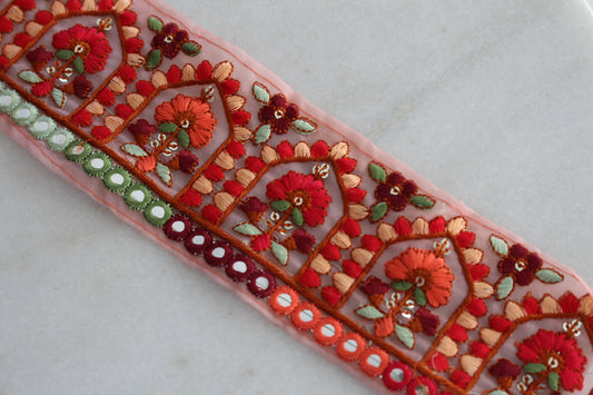 Flower Garden ( Beige × Arch Mirror - 092323 )