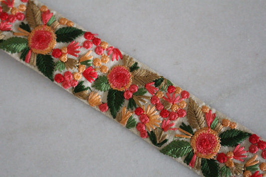 Flower Garden ( White × Pink Orange - 1 )