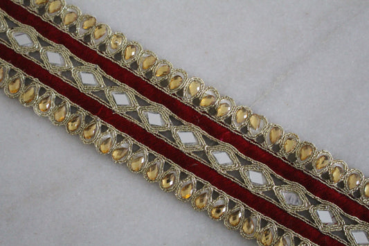 Unique Ribbon ( Gold Drop × Red - 1 )