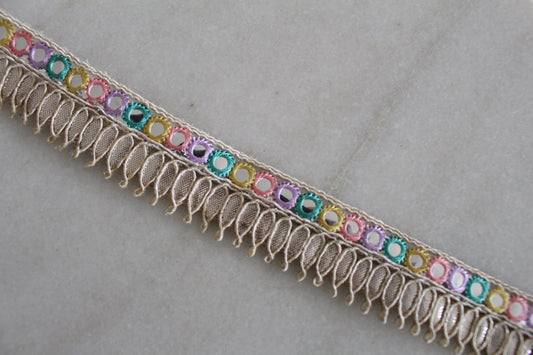 Unique Ribbons  ( Silver × Colorful Mirror - 1 )