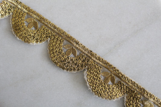 Unique Ribbon ( Gold Flower - 2 )