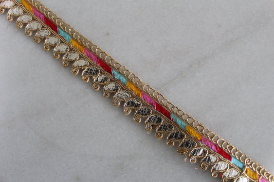 Unique Ribbon ( Gold Base × Four Borders 1 )