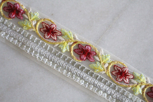 Flower Garden ( Silver × Yellow Red - 2 )