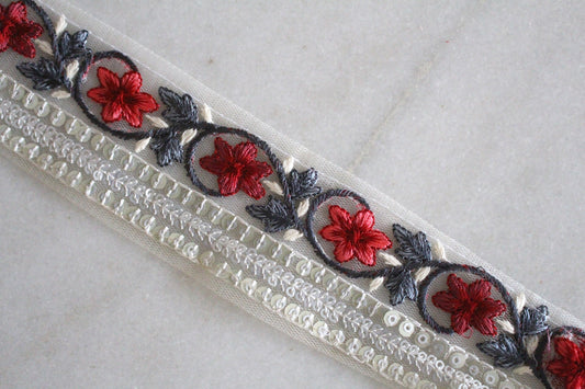 Flower Garden ( Silver × Pink Blue - 1 )