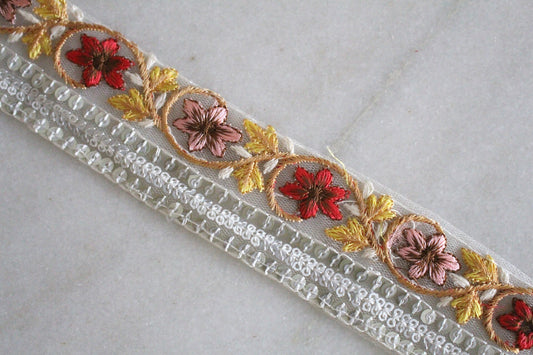 Flower Garden ( Silver × Yellow Red - 1 )