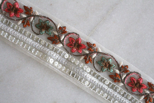 Flower Garden ( Silver × Pink Blue - 2 )