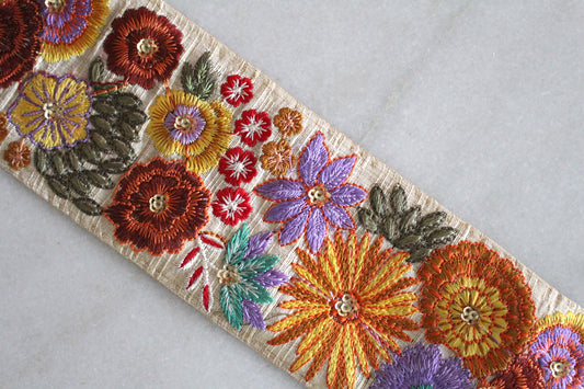 Flower Garden ( White × Yellow Purple - 11402 )